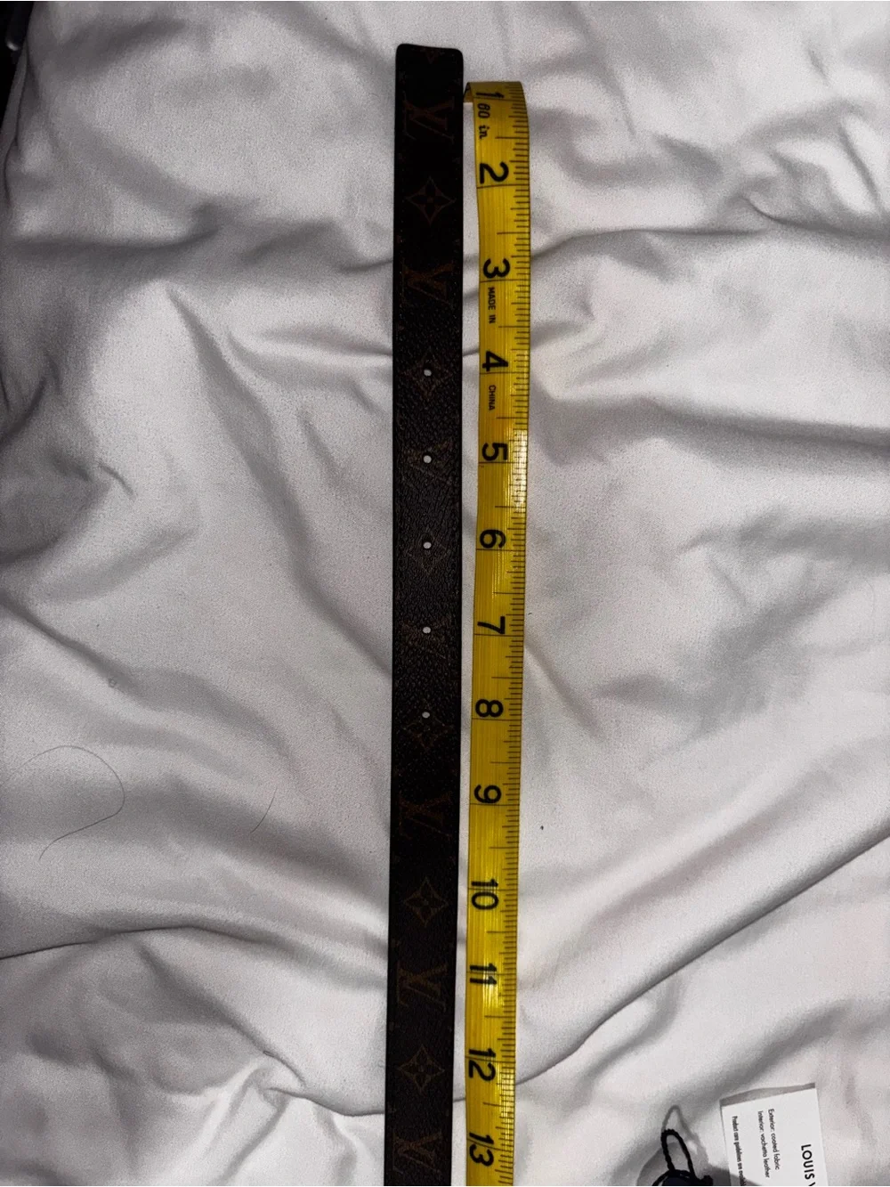 Louis Vuitton Brown Monogram Belt with Gold LV Buckle